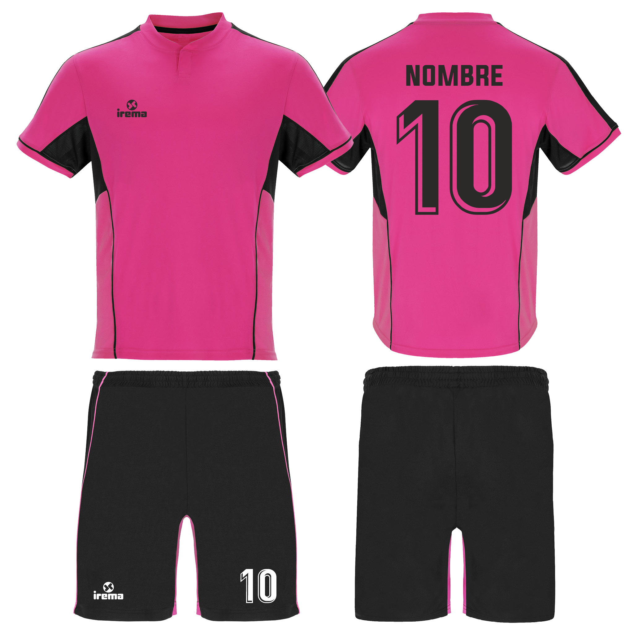 Kit Rosario fucsia-negro
